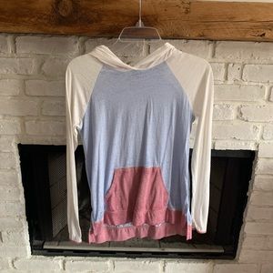 NWOT Pink Rose Lightweight Hoodie